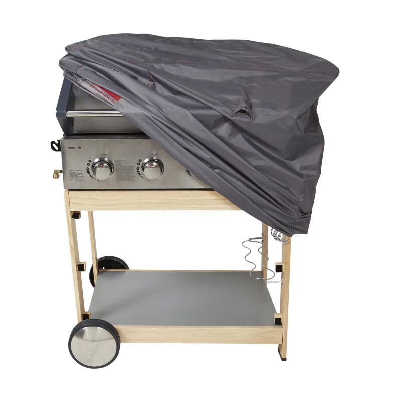 Rechteckige Grillabdeckung 102 x 46 x 92 cm Grau