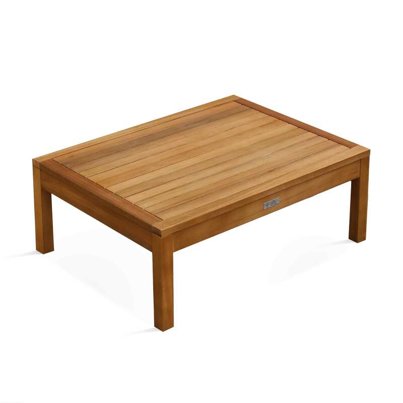 Garten Couchtisch aus FSC®-zertifiziertem Eukalyptusholz, 80 x 60 x 30 cm 