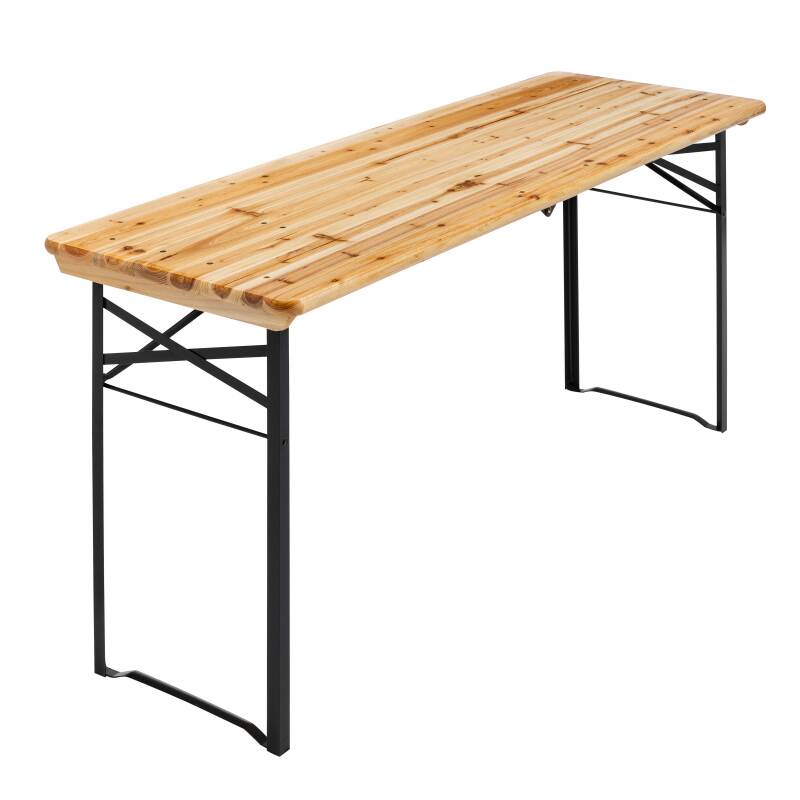 Klappbarer Brasserietisch aus Holz 180 cm