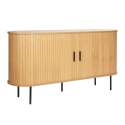 2-türiges Sideboard aus Melamin und Stahl 140 cm