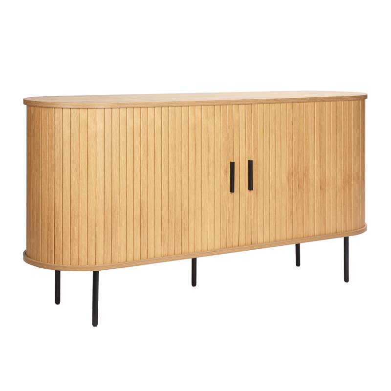 2-türiges Sideboard aus Melamin und Stahl 140 cm