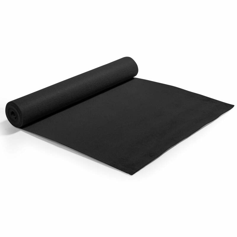 Teppichrolle 2x5m 250 g/m2 - Schwarz