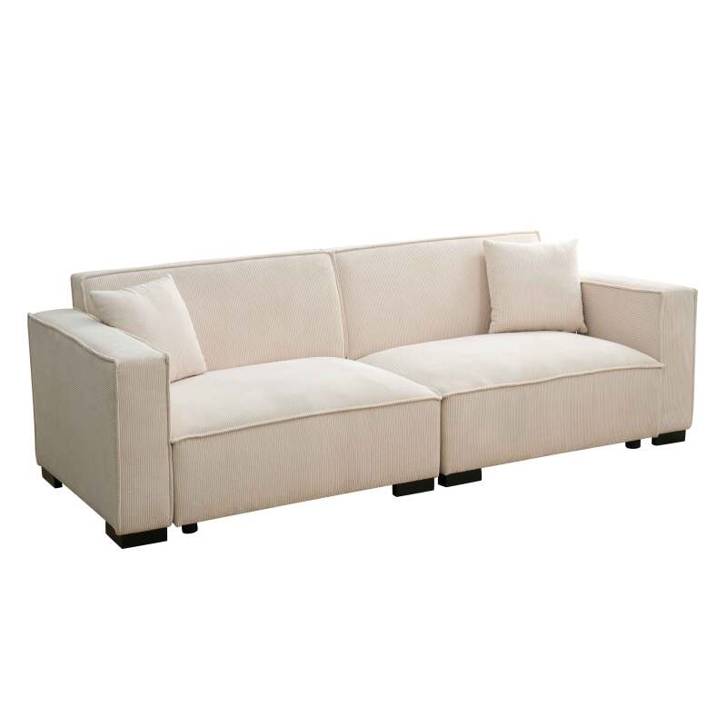 3-Sitzer-Sofa aus geradem Cord